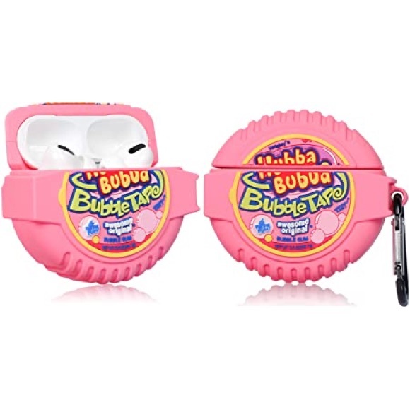 Cell Phones & Accessories Airpod Case Hubba Bubba Pink Bubblegum